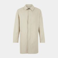 Trench homme droit mi-long uni Gabradine Beige Azzaro