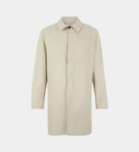 Trench homme droit mi-long uni Gabradine Beige Azzaro
