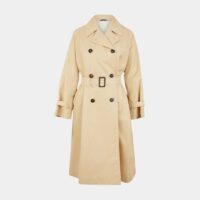 Trench long droit femme Dama coton mélangé Beige Weekend Max Mara