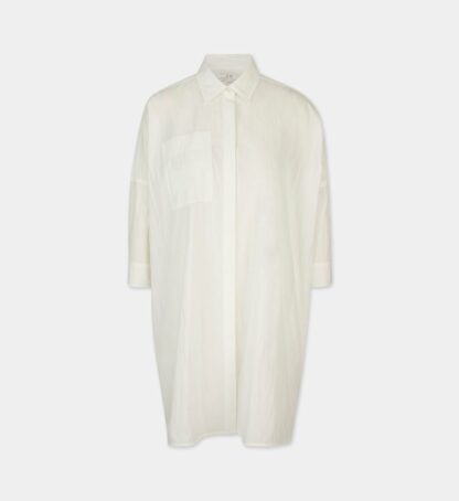 Tunique chemise ample manches 3/4 Blanc Co
