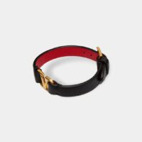 Valentino Garavani bracelet VLogo signature en cuir Noir Valentino Garavani