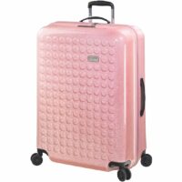 Valise rigide Dot Glitter 4R 72 cm Rose Dot-Drops