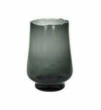 Vase Photophore en verre ELYZA Gris Pomax