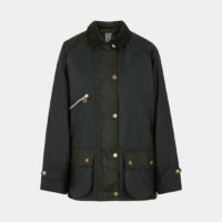 Veste Benedict courte droite coton ciré Multicolore Barbour