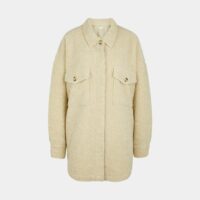 Veste Sherpa Shacket Beige Good American