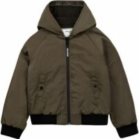 Veste à capuche déperlante Vert Zadig&Voltaire Kids