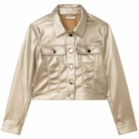 Veste boutonnée à poches Jaune Michael Kors Kids