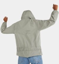 Veste coupe vent légère droite capuche Vert Woolrich