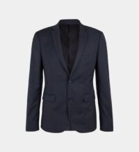 Veste de costume slim Garini carreaux laine Bleu Comptoir GL