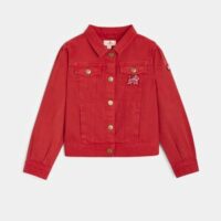 Veste en jean rouge Chipie