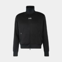 Veste jogging logo Noir Courrèges