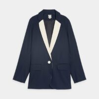 Veste tailleur Bruna Bleu Ines de la Fressange Paris