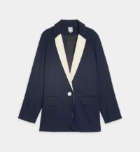 Veste tailleur Bruna Bleu Ines de la Fressange Paris