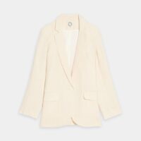 Veste tailleur Bruna lin Beige Ines de la Fressange Paris