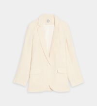 Veste tailleur Bruna lin Beige Ines de la Fressange Paris