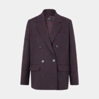 Veste tailleur ajustée Gac effet chiné Violet A.P.C.