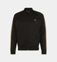 Veste zippée col teddy Noir Fred Perry