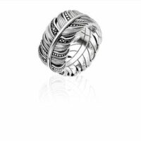 bague Plume pavé Argent sterling 925