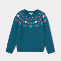 Pull enfant fille en jacquard - Jacadi