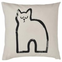 TALLSPINNARE Housse de coussin blanc cassé/noir - Ikea