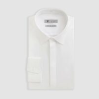 Chemise satin blanc Satincache"" - Izac