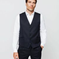 Gilet navy esprit flanelle - Izac