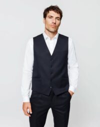 Gilet navy esprit flanelle - Izac