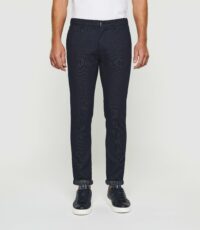 Pantalon casual slim marine Perrebi"" - Izac