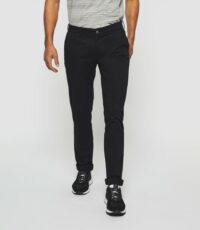 Pantalon chino slim noir Panama"" - Izac