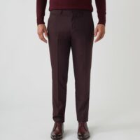 Pantalon ville bordeaux Gveloute"" - Izac