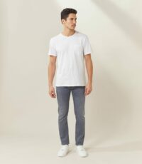 T shirt col rond BLANC - Izac