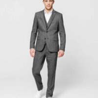 Veste tweed anthracite - Izac