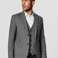 Veste tweed gris - Izac