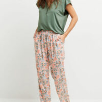 PANTALON IMPRIME MULTICO ROSE - RougeGorge