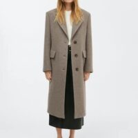 Manteau long en laine - Mango