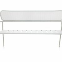 Banc de jardin en métal avec dossier - Garda Furniture