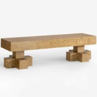 Banquette en bois multi-niveau - Medulum