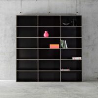 Bibliothèque modulable en bois multi-niveau - Fioroni