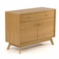 Buffet en placage de bois avec portes - Woodman