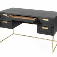 Bureau en placage de bois avec tiroirs - Woodman