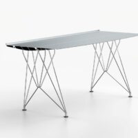 Bureau rectangulaire en aluminium - Bd Barcelona Design