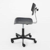 Chaise de bureau pivotante en hêtre à 5 rayons - Mara