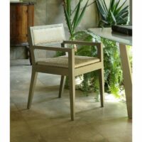 Chaise en bois avec accoudoirs - Colli Casa