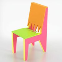 Chaise en stratifié - De Rosso