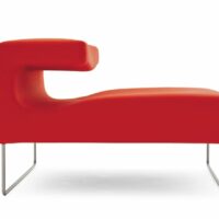 Chaise longue rembourrée - Moroso