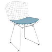 Chaise luge de jardin en acier avec coussin intégré - Knoll