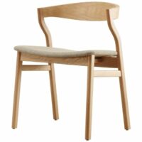 Chaise rembourrée en bois - Bedont