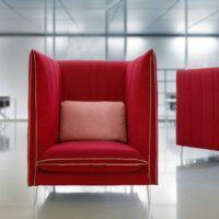 Fauteuil acoustique avec dossier haut - Lvb Italia