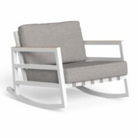 Fauteuil de jardin à bascule avec accoudoirs - Talenti