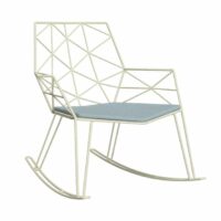 Fauteuil de jardin à bascule en acier - Isimar